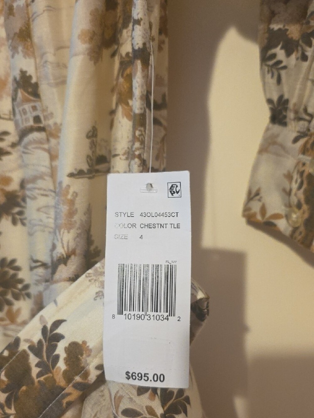 Mestiza Rhonda  Midi Convertable Dress in Cream and Brown - Picture 12 of 12